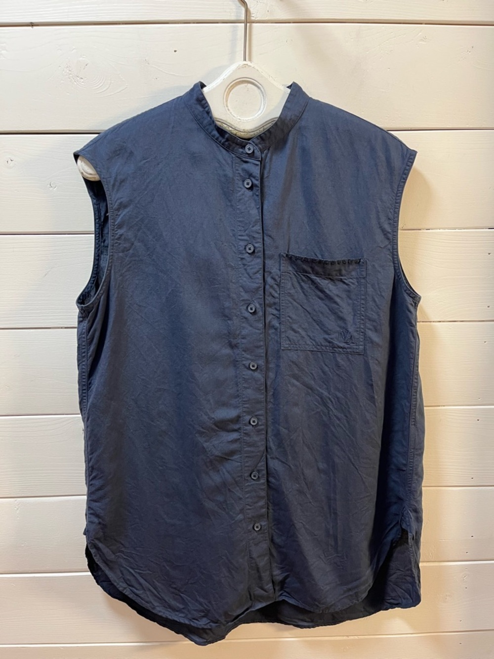 UNIQLO × JW ANDERSON Blue Sleeveless Button-Up Blouse Size M - Picture 5 of 8